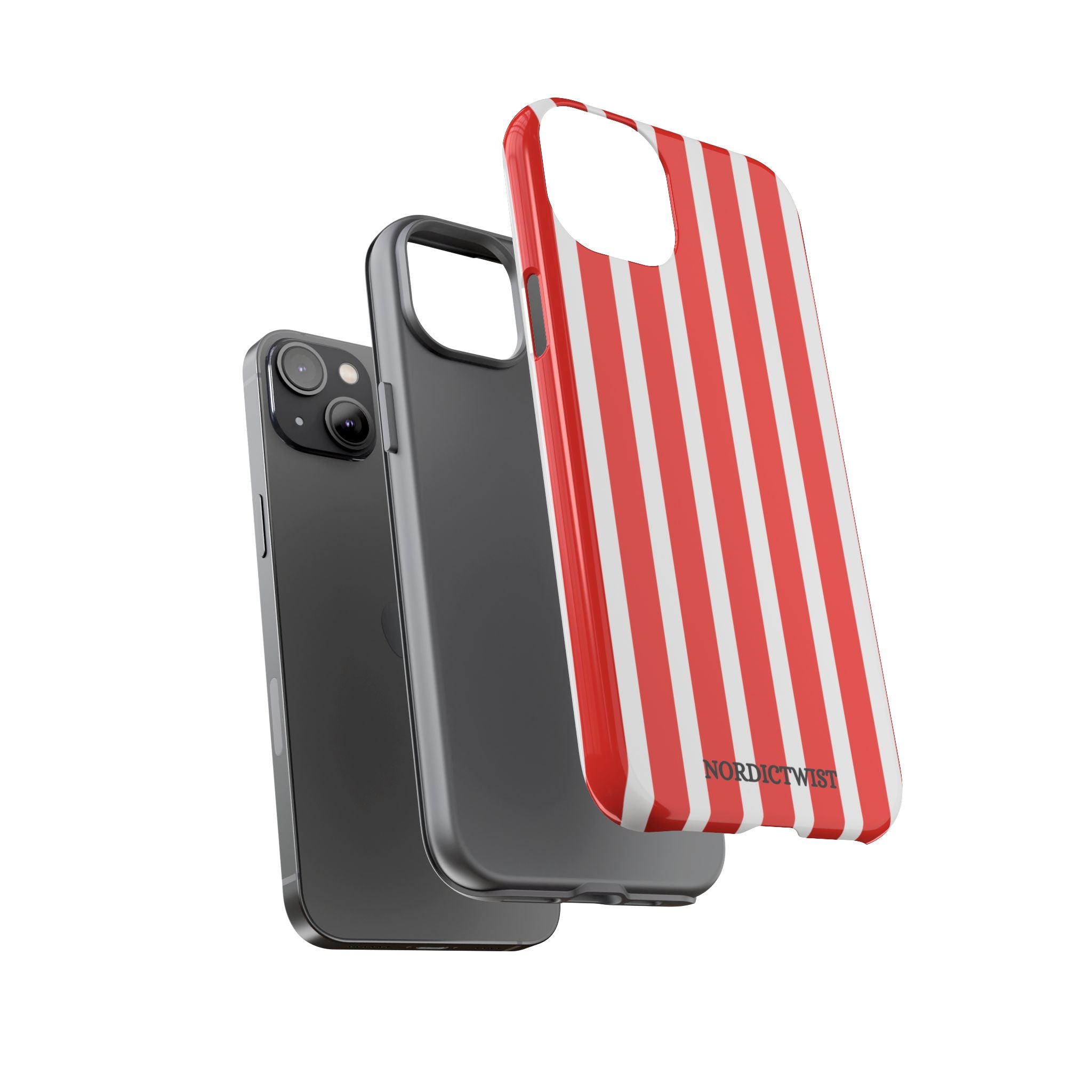 Red Striped Phone Case - Tough Cases for Stylish Protection
