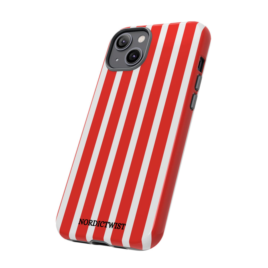 Red Striped Phone Case - Tough Cases for Stylish Protection