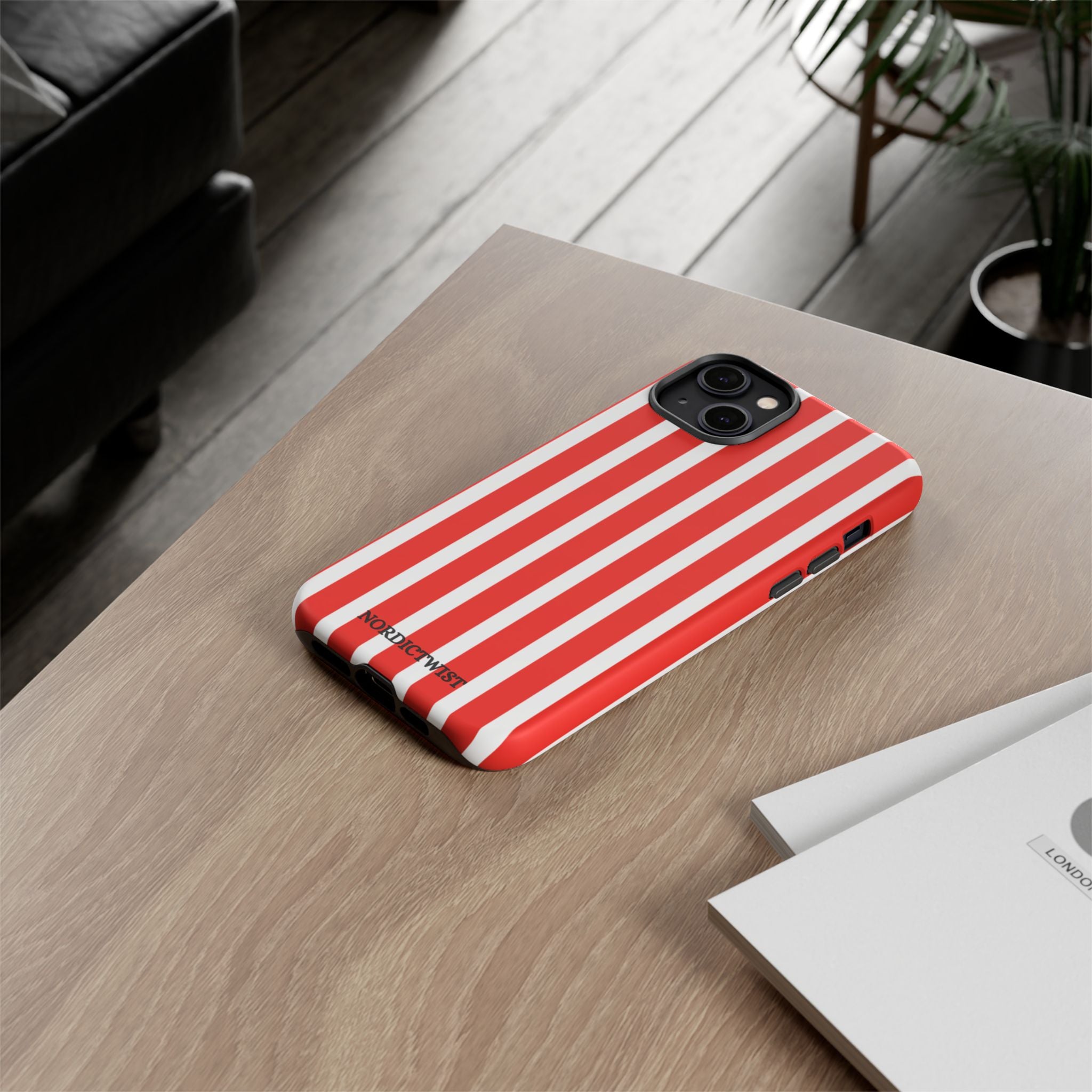 Red Striped Phone Case - Tough Cases for Stylish Protection