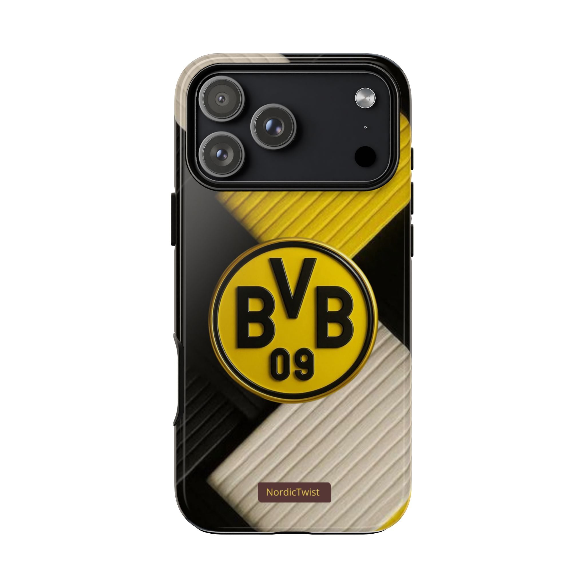 BVB 09 Tough Phone Case - Durable Protection with Bold Black and Yellow Design