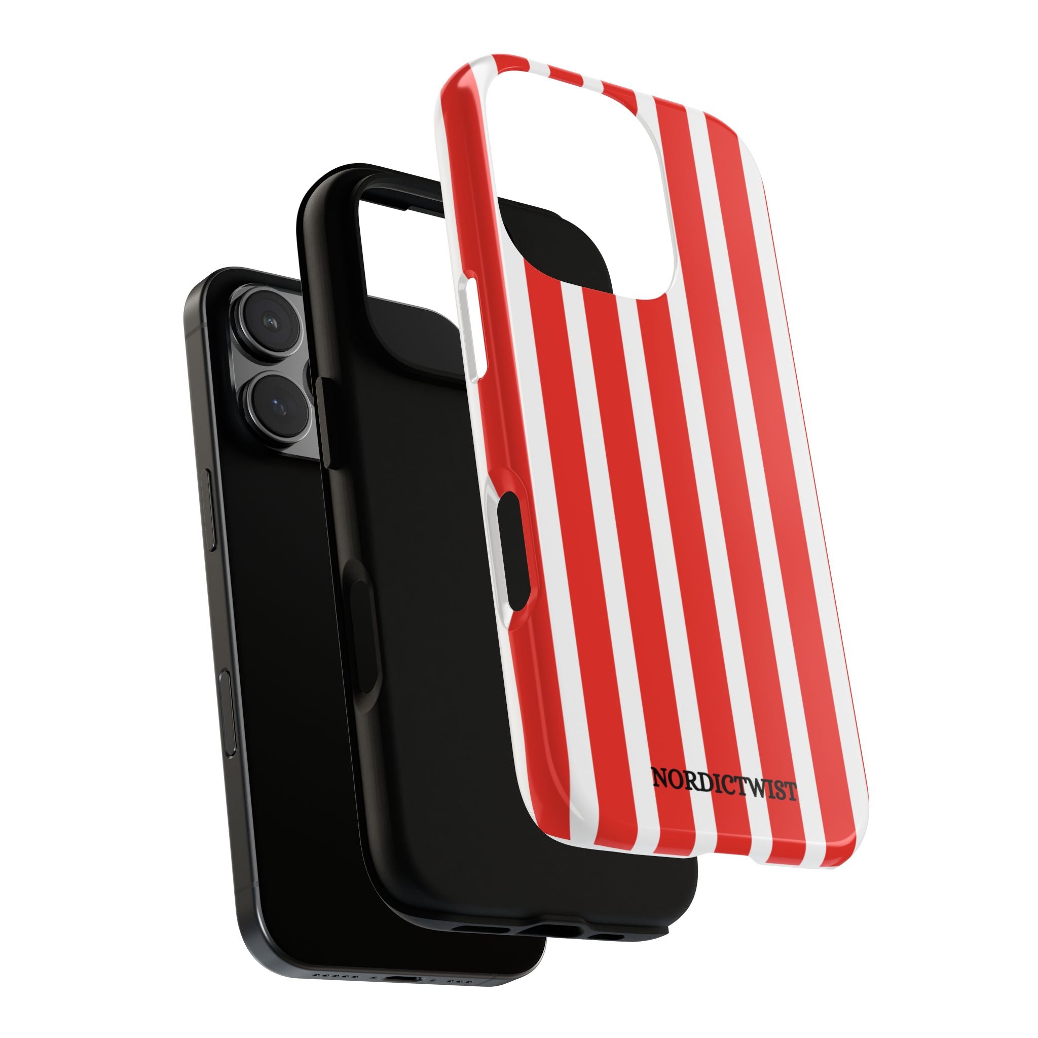 Red Striped Phone Case - Tough Cases for Stylish Protection