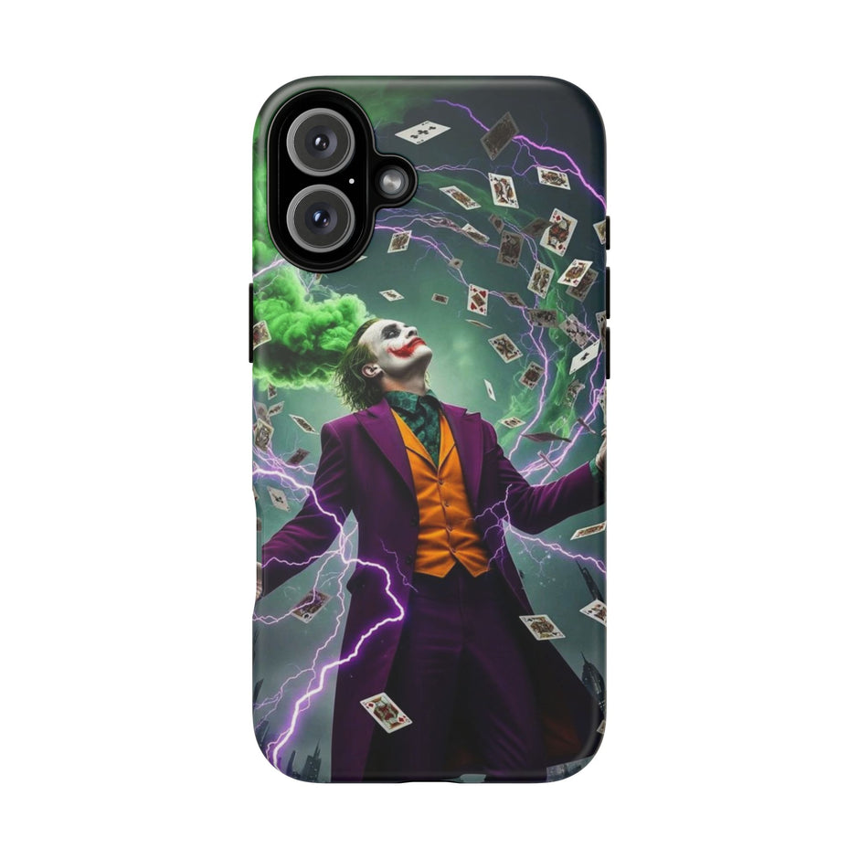 Joker Chaos Tough Phone Case — Electric Cards Graphic iPhone Case