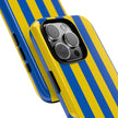 Blue and Yellow Striped Phone Case - Tough Cases