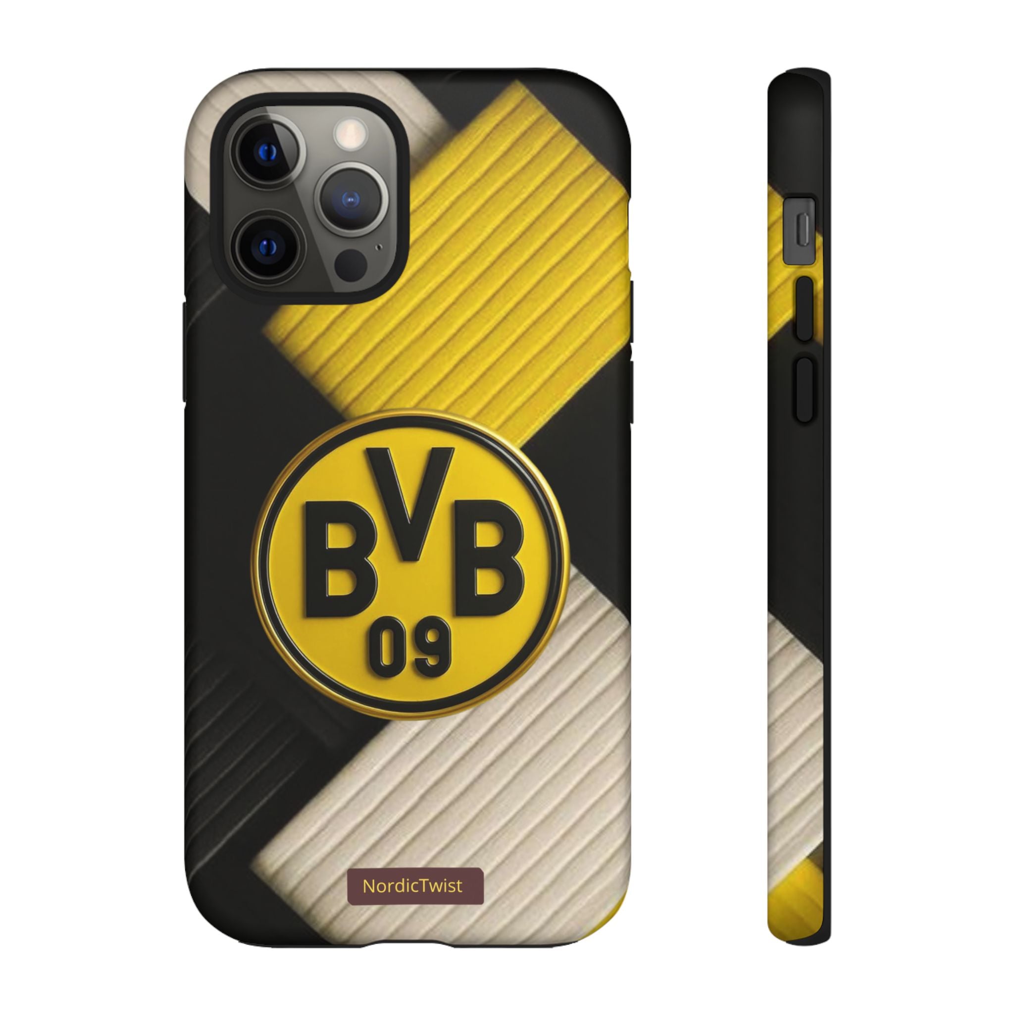 BVB 09 Tough Phone Case - Durable Protection with Bold Black and Yellow Design
