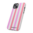 Pink Striped Phone Case - Stylish & Durable Cover