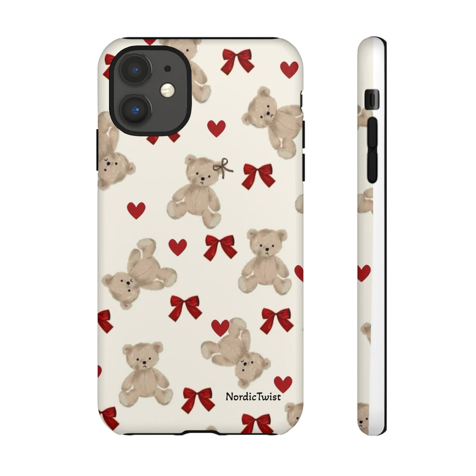 Teddy Bear Hearts Phone Case