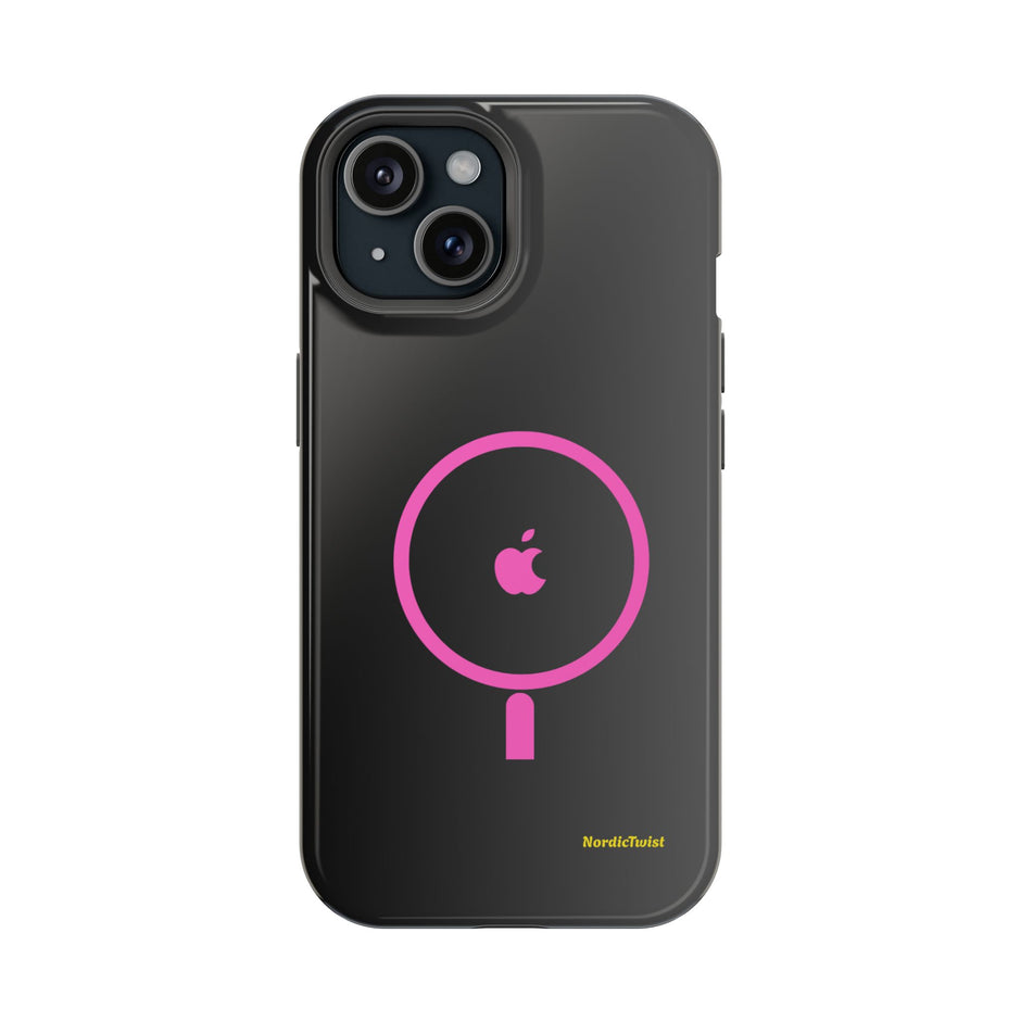 MagSafe Magnetic Impact-Resistant Phone Case — Pink Ring Design