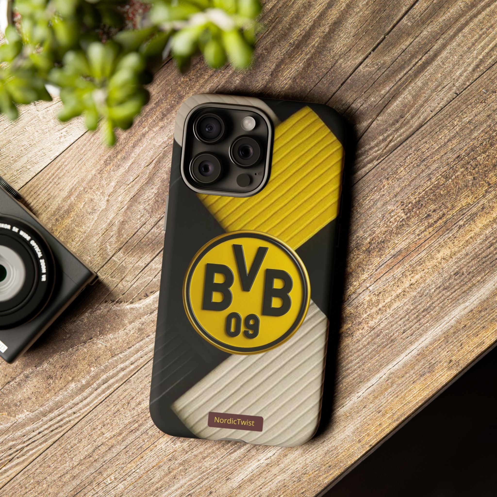 BVB 09 Tough Phone Case - Durable Protection with Bold Black and Yellow Design