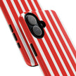 Red Striped Phone Case - Tough Cases for Stylish Protection