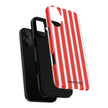 Red Striped Phone Case - Tough Cases for Stylish Protection