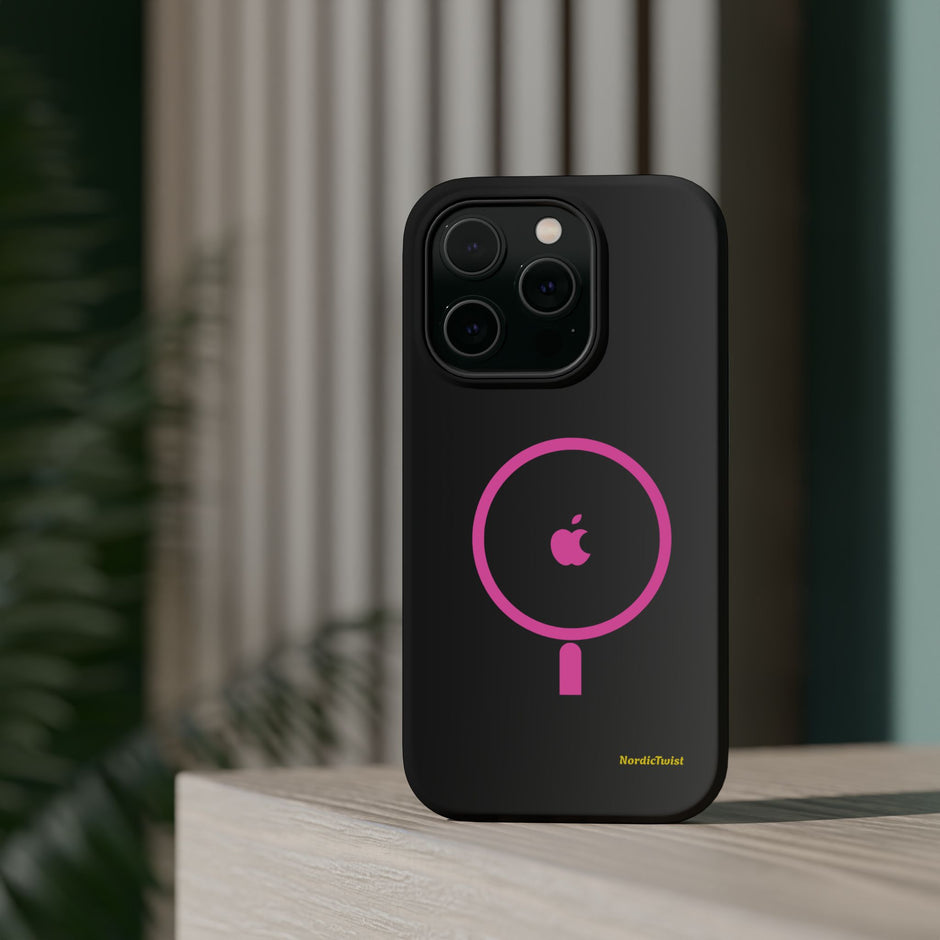 MagSafe Magnetic Impact-Resistant Phone Case — Pink Ring Design