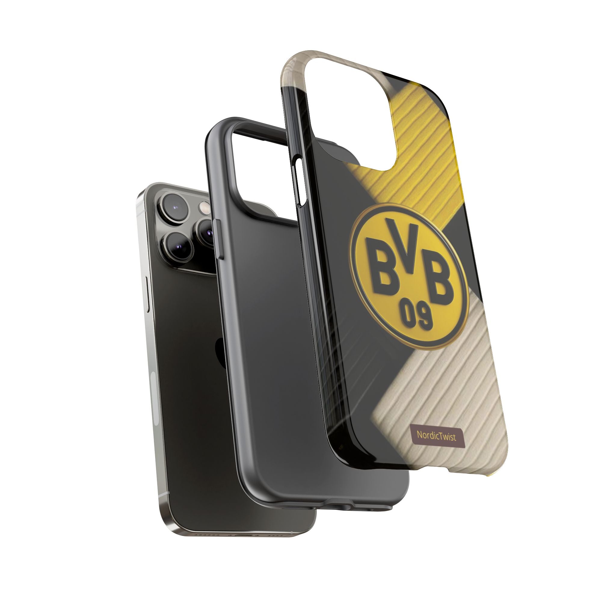 BVB 09 Tough Phone Case - Durable Protection with Bold Black and Yellow Design