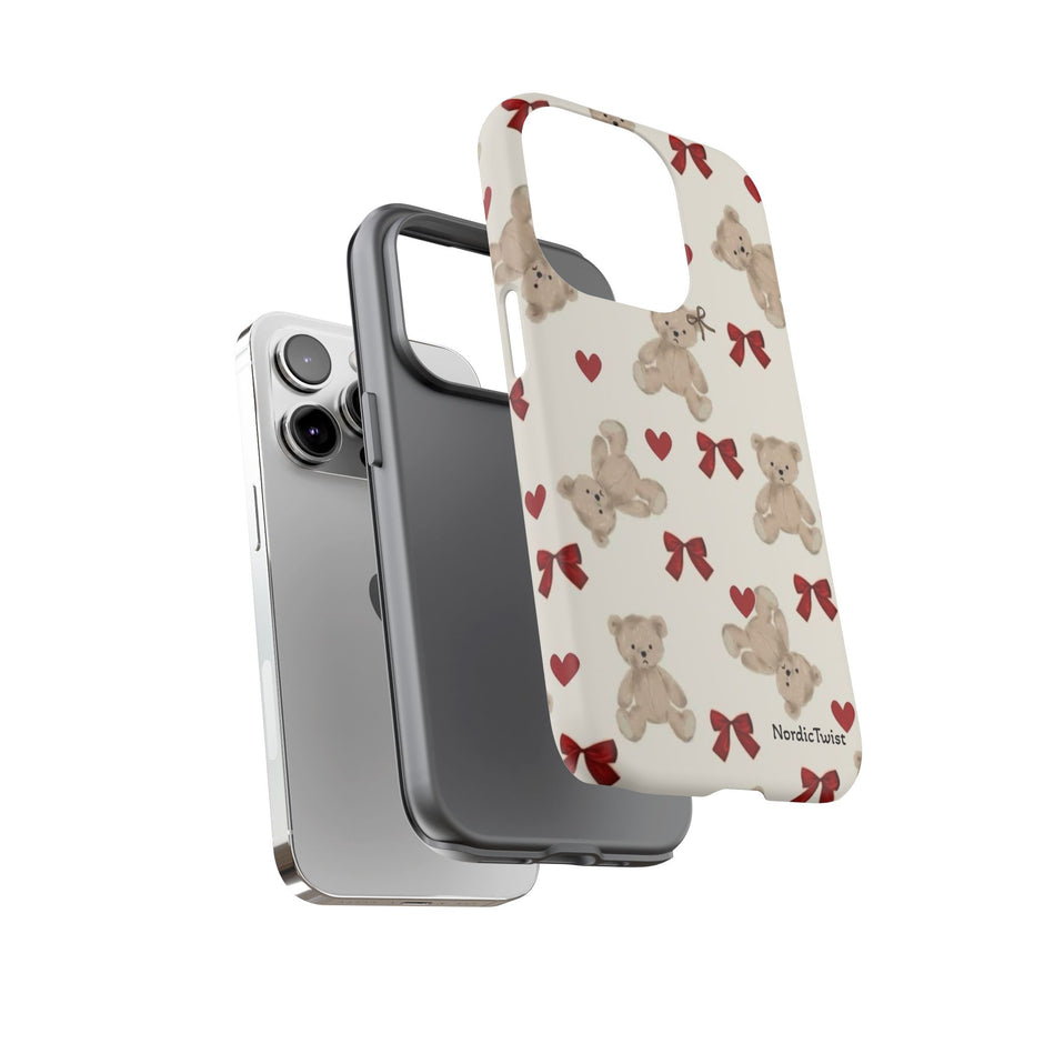 Teddy Bear Hearts Phone Case
