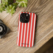 Red Striped Phone Case - Tough Cases for Stylish Protection