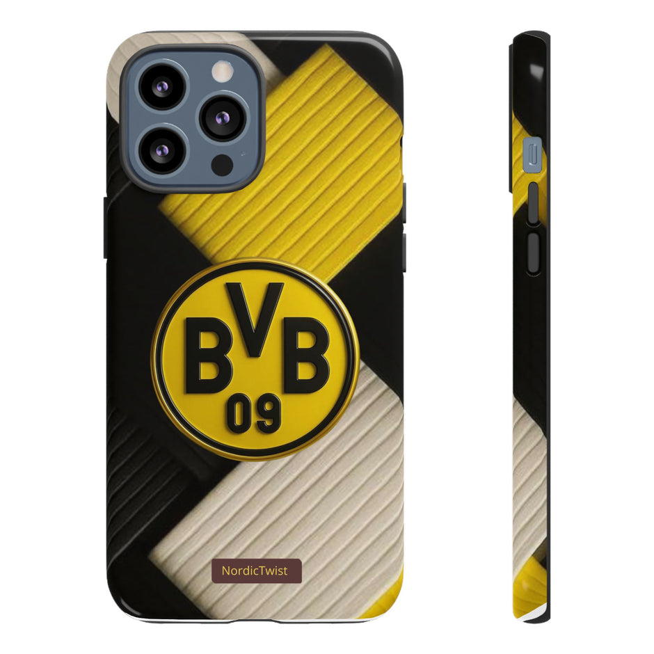 BVB 09 Tough Phone Case - Durable Protection with Bold Black and Yellow Design