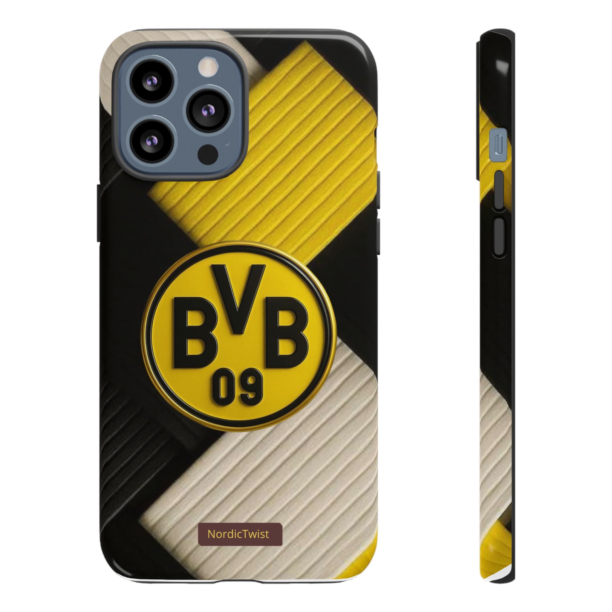 BVB 09 Tough Phone Case - Durable Protection with Bold Black and Yellow Design