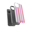 Pink Striped Phone Case - Stylish & Durable Cover