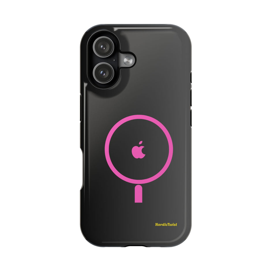 MagSafe Magnetic Impact-Resistant Phone Case — Pink Ring Design
