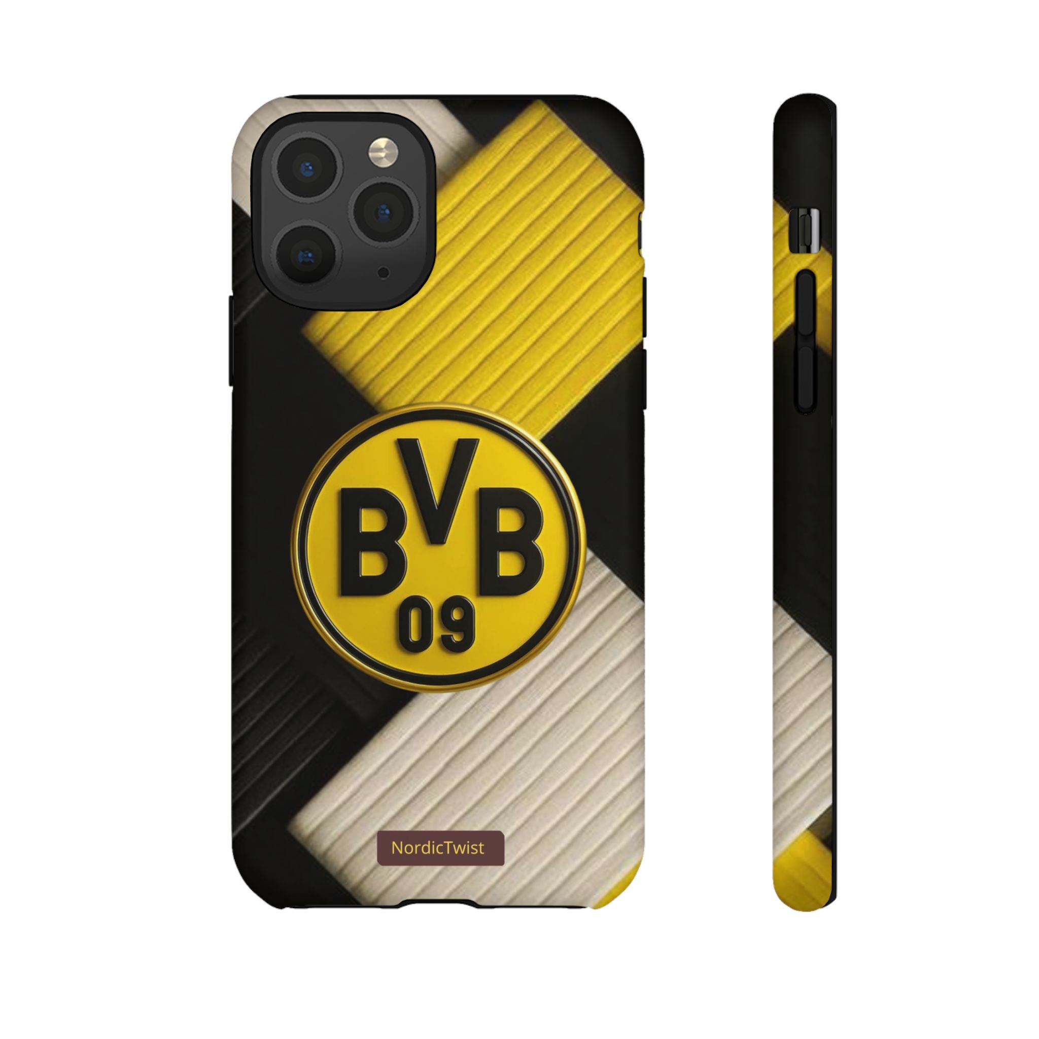 BVB 09 Tough Phone Case - Durable Protection with Bold Black and Yellow Design