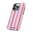 Pink Striped Phone Case - Stylish & Durable Cover