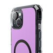 Clear Magnetic Phone Case — Minimal Purple Design