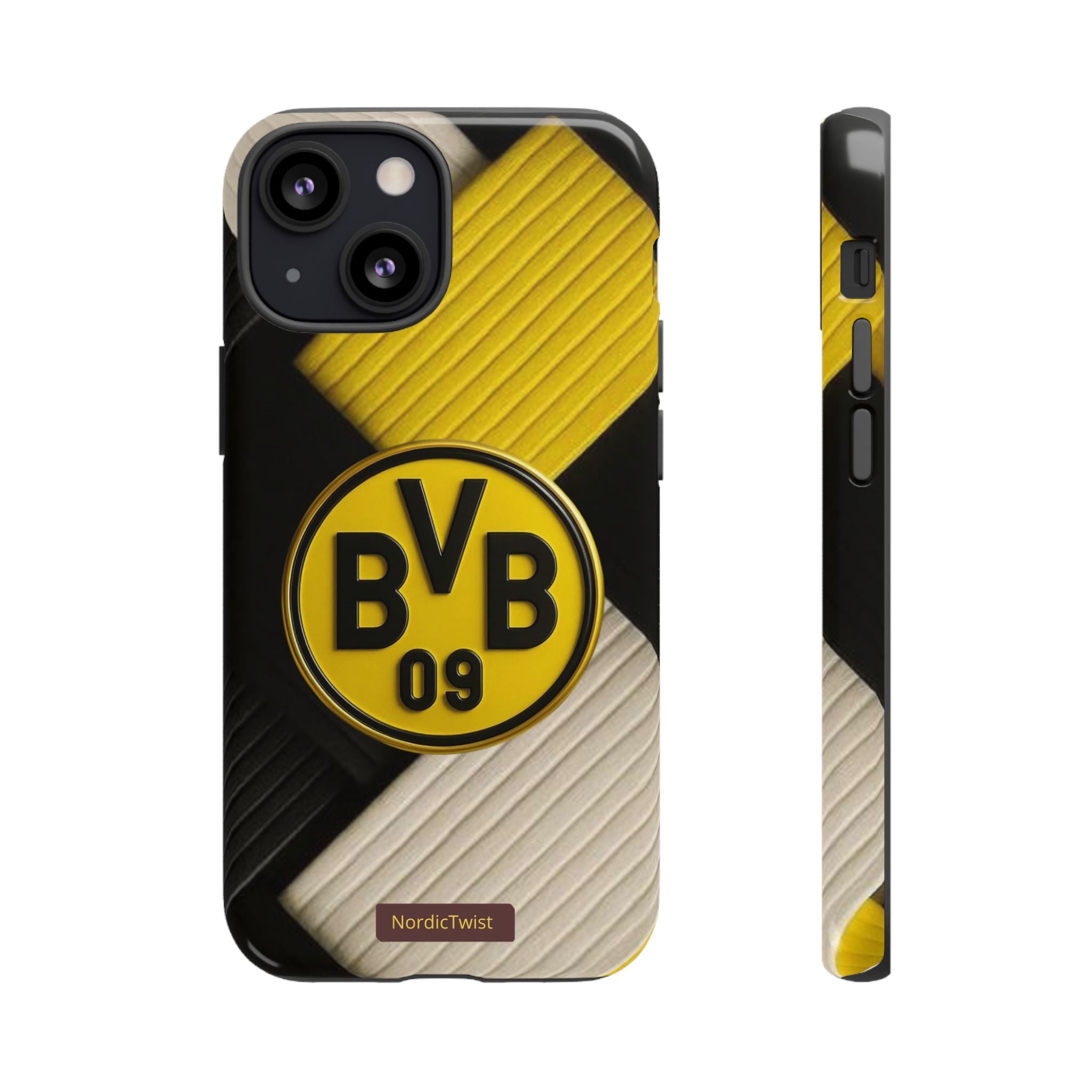 BVB 09 Tough Phone Case - Durable Protection with Bold Black and Yellow Design