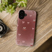 Cherry Bow Phone Case — Cute Red Gradient Protective Cover