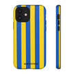 Blue and Yellow Striped Phone Case - Tough Cases