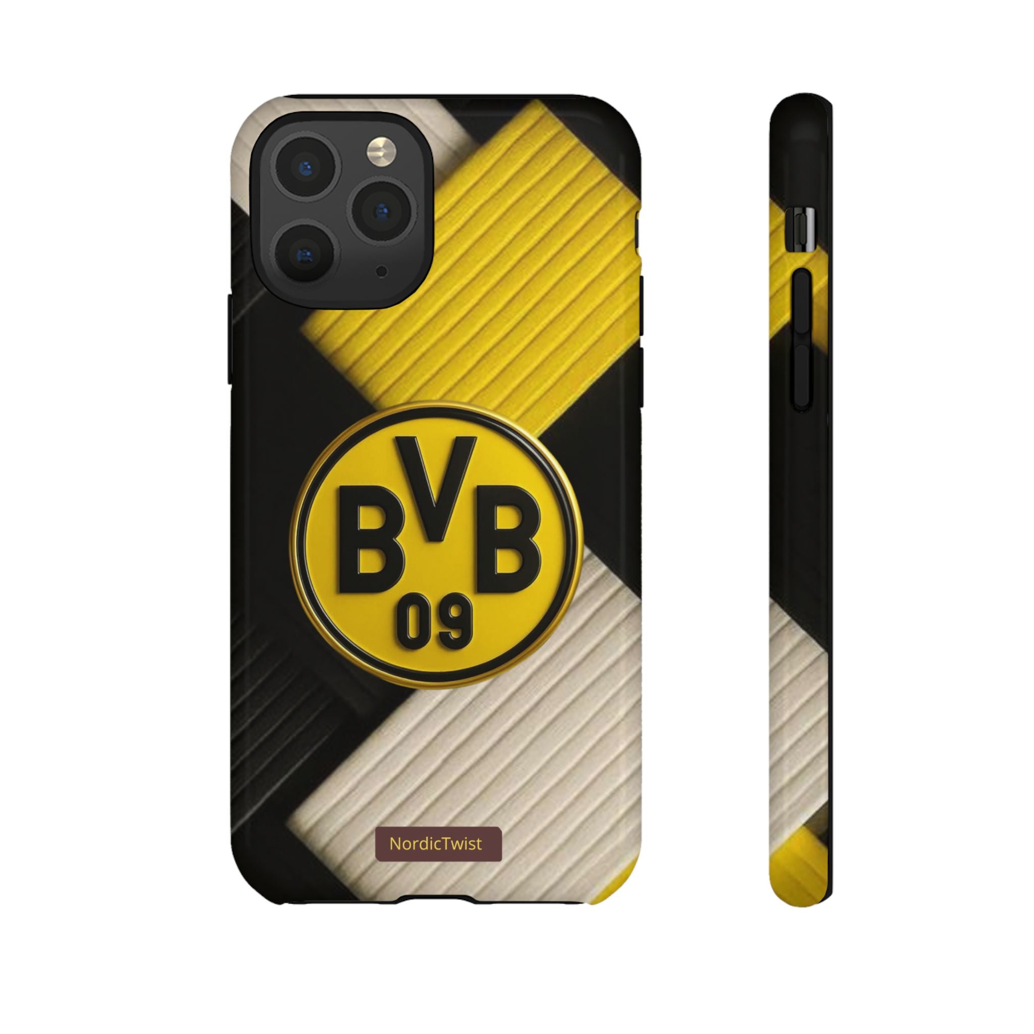 BVB 09 Tough Phone Case - Durable Protection with Bold Black and Yellow Design