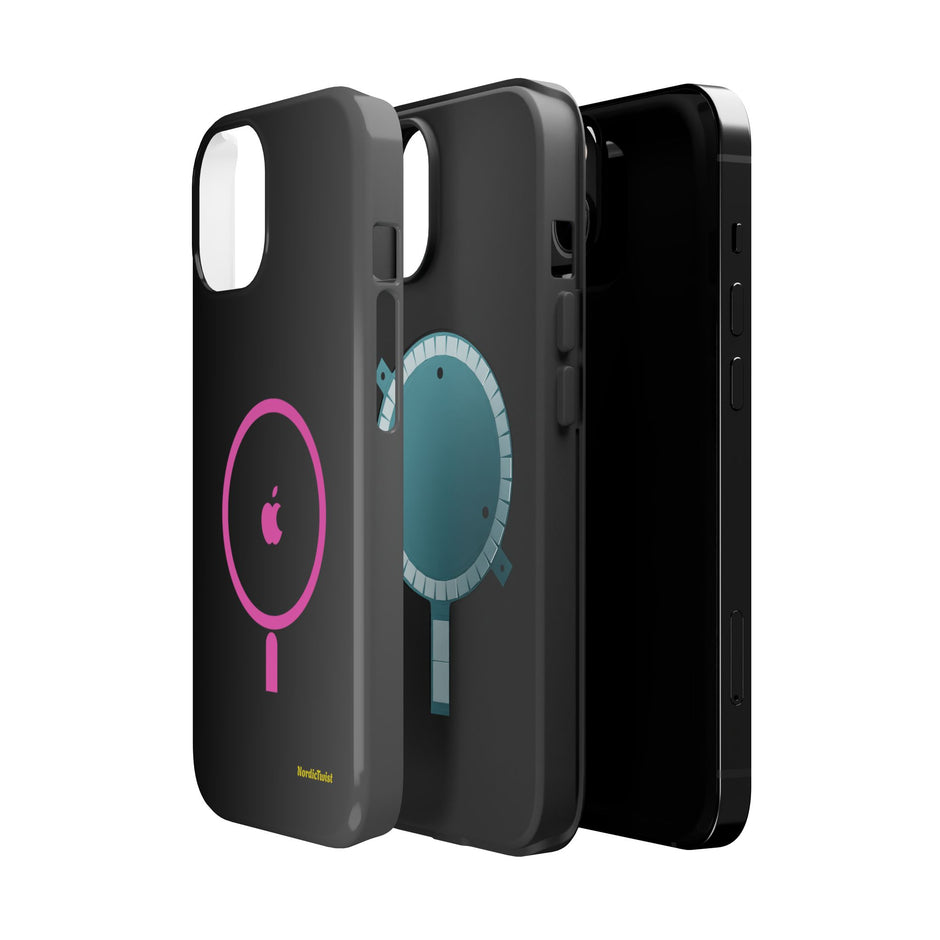 MagSafe Magnetic Impact-Resistant Phone Case — Pink Ring Design