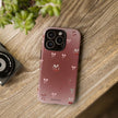 Cherry Bow Phone Case — Cute Red Gradient Protective Cover