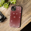 Cherry Bow Phone Case — Cute Red Gradient Protective Cover