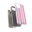 Pink Striped Phone Case - Stylish & Durable Cover