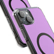 Clear Magnetic Phone Case — Minimal Purple Design