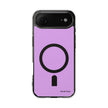 Clear Magnetic Phone Case — Minimal Purple Design