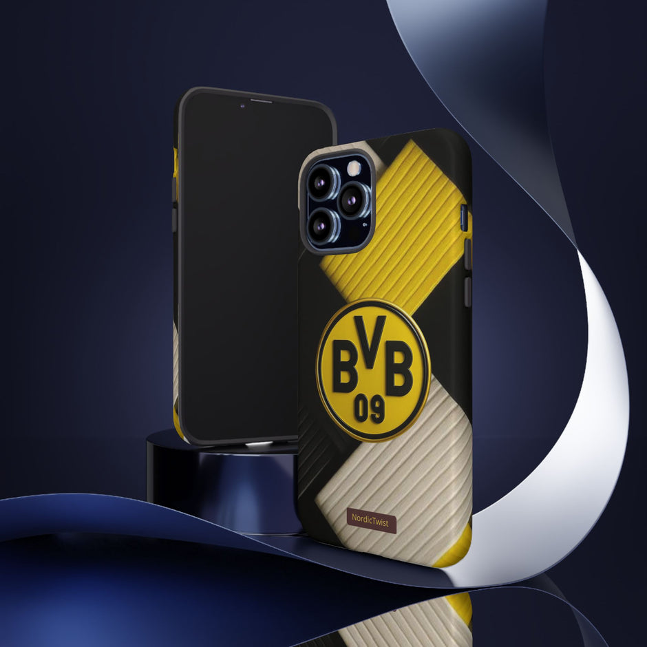 BVB 09 Tough Phone Case - Durable Protection with Bold Black and Yellow Design