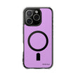 Clear Magnetic Phone Case — Minimal Purple Design