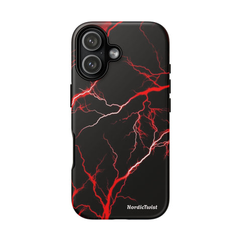 Red Lightning Phone Case