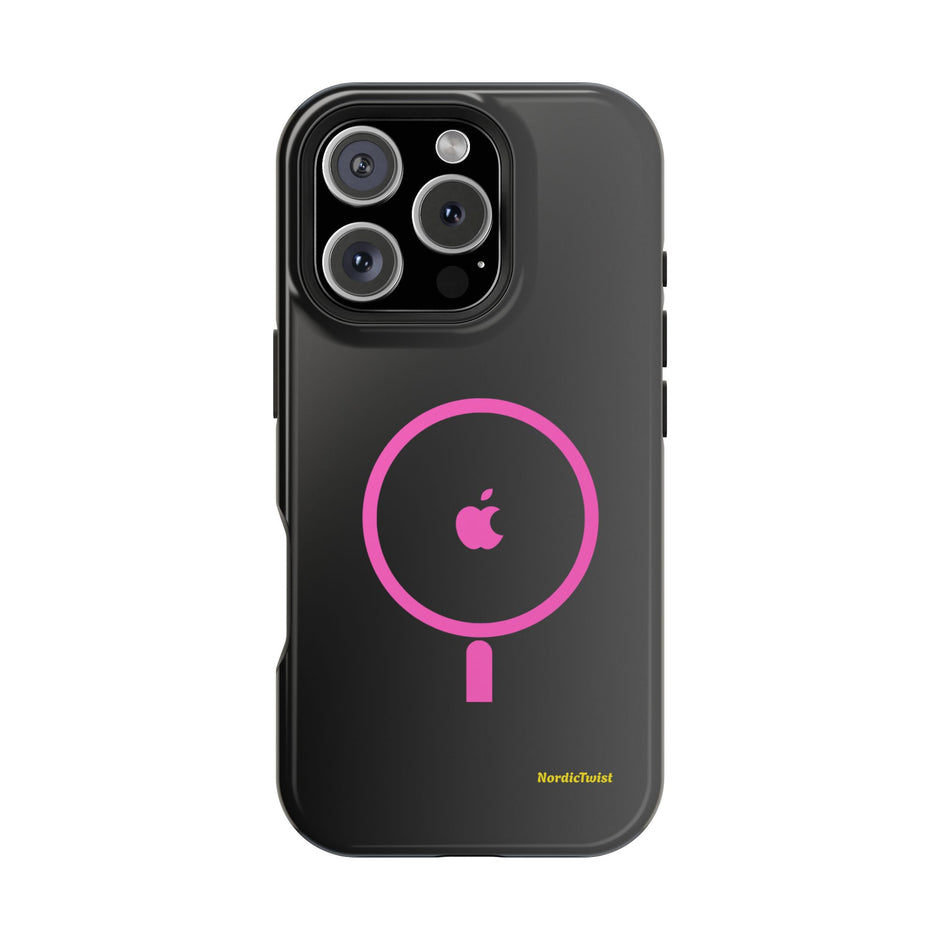 MagSafe Magnetic Impact-Resistant Phone Case — Pink Ring Design