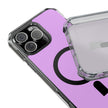 Clear Magnetic Phone Case — Minimal Purple Design