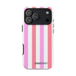 Pink Striped Phone Case - Stylish & Durable Cover