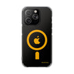 MagSafe Clear Phone Case – Yellow Ring Magnetic Impact Protection