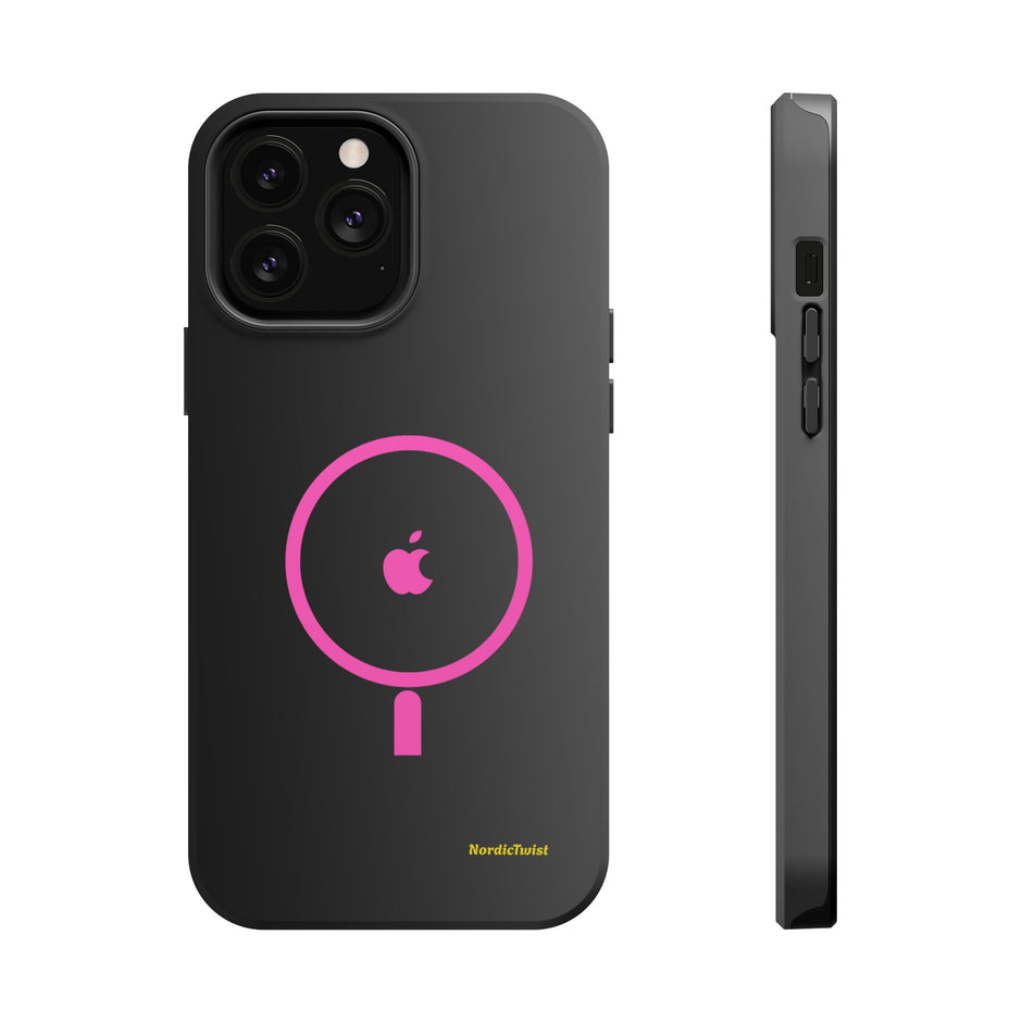 MagSafe Magnetic Impact-Resistant Phone Case — Pink Ring Design