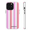 Pink Striped Phone Case - Stylish & Durable Cover