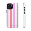Pink Striped Phone Case - Stylish & Durable Cover