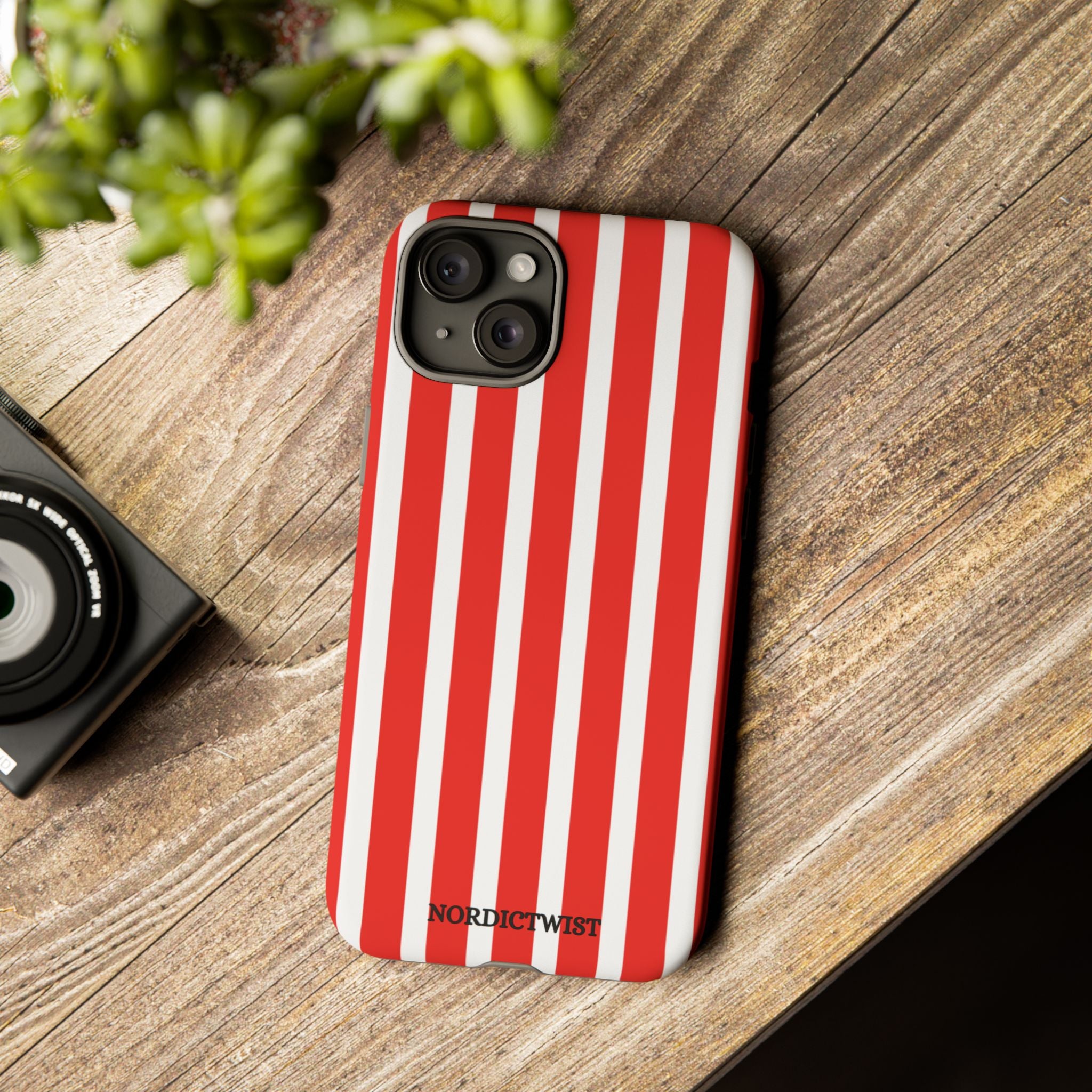Red Striped Phone Case - Tough Cases for Stylish Protection