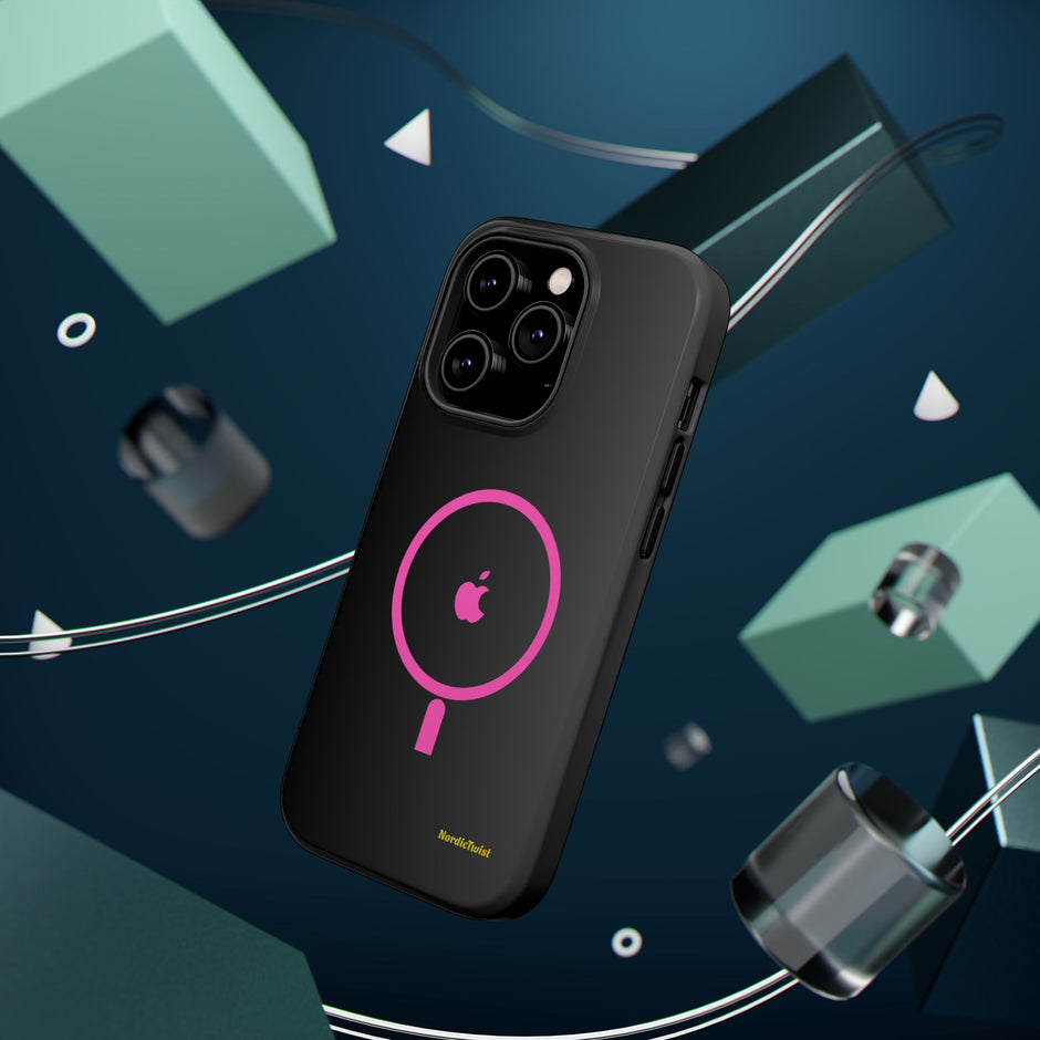 MagSafe Magnetic Impact-Resistant Phone Case — Pink Ring Design