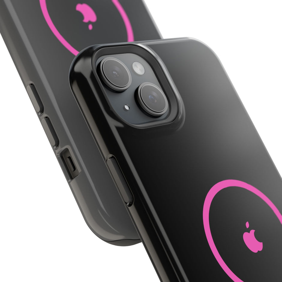 MagSafe Magnetic Impact-Resistant Phone Case — Pink Ring Design
