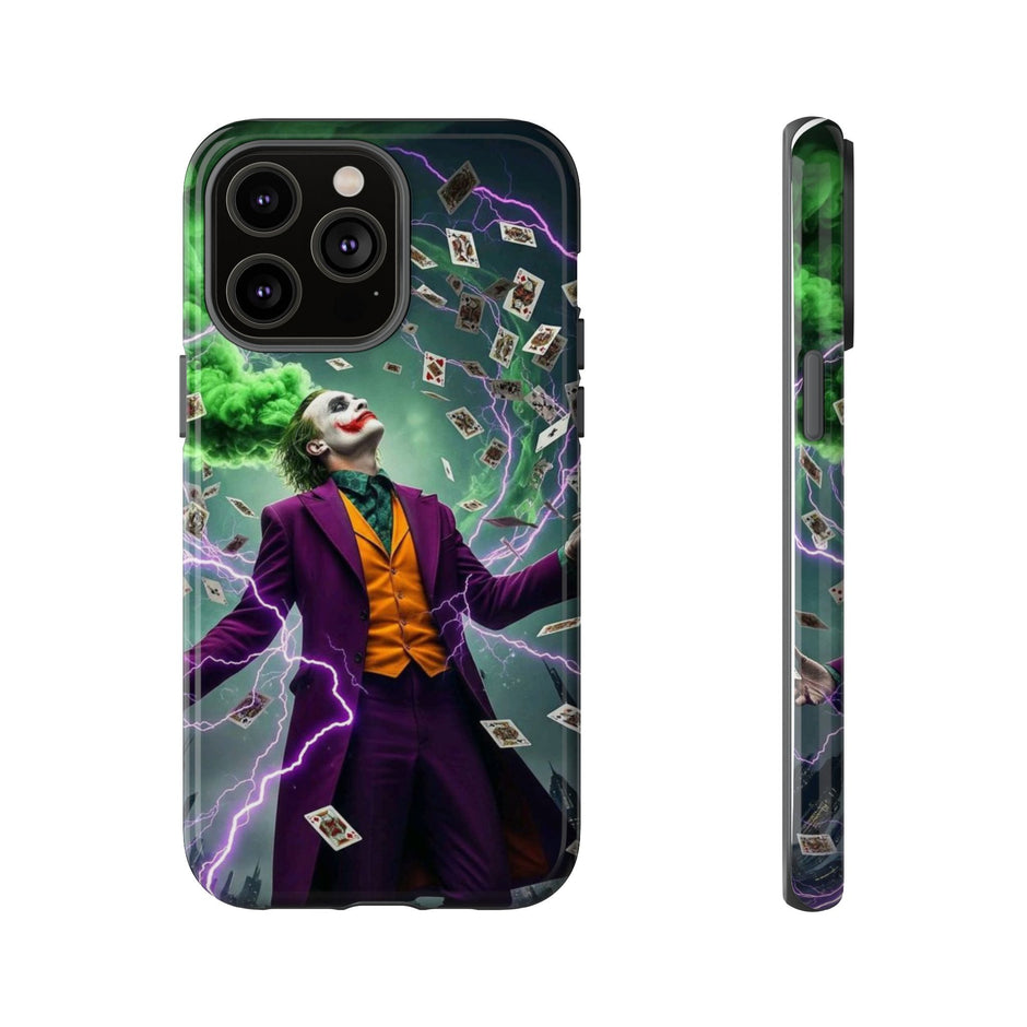 Joker Chaos Tough Phone Case — Electric Cards Graphic iPhone Case