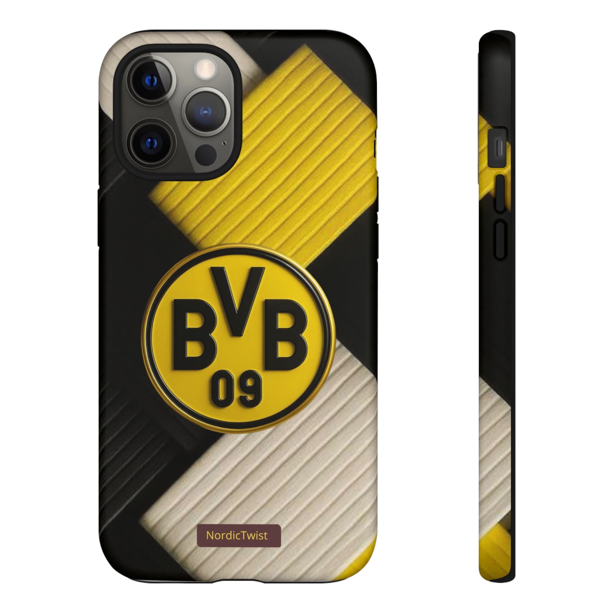 BVB 09 Tough Phone Case - Durable Protection with Bold Black and Yellow Design